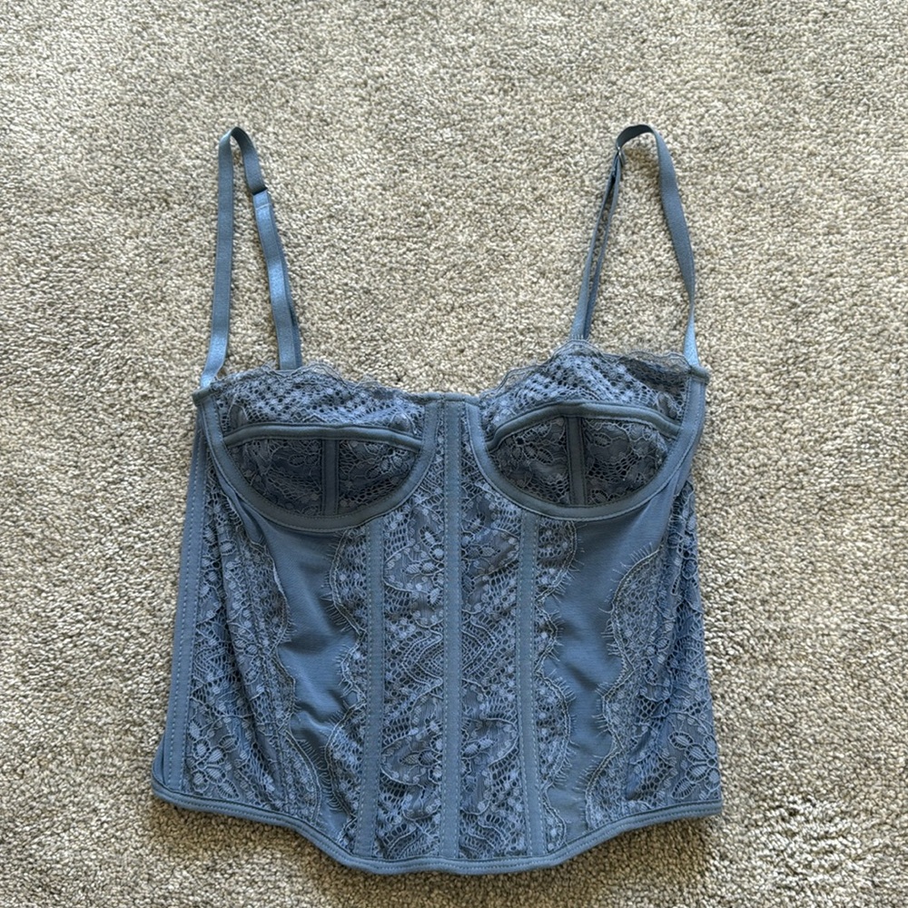 Blue Corset Top XS